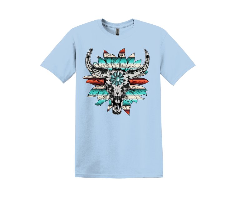 BOHO Flower Skull T-Shirt – 310 Ranch Life