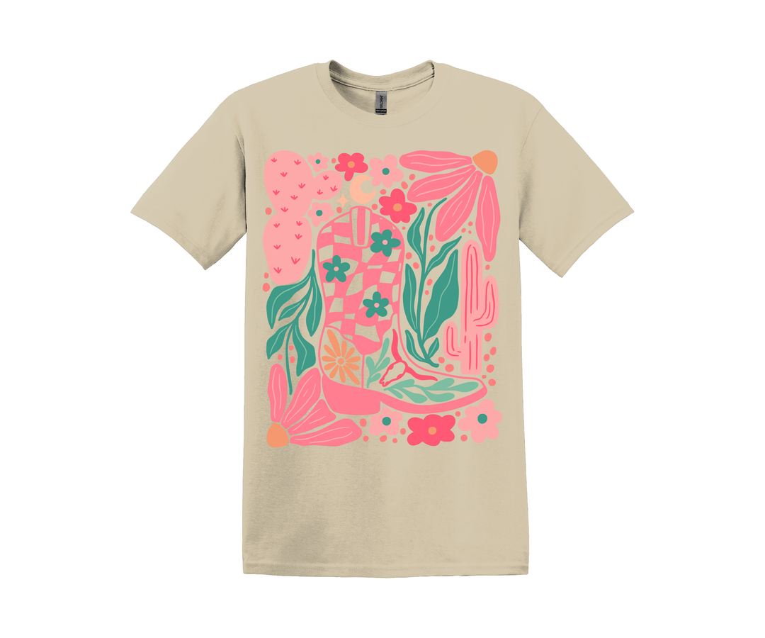 Floral Boot T-Shirt – 310 Ranch Life