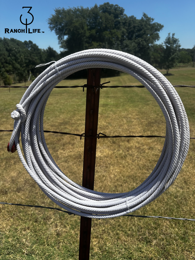 5/16 Waxed Cotton Ranch Rope: Left Twist