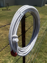 5/16 Waxed Cotton Ranch Rope: Left Twist