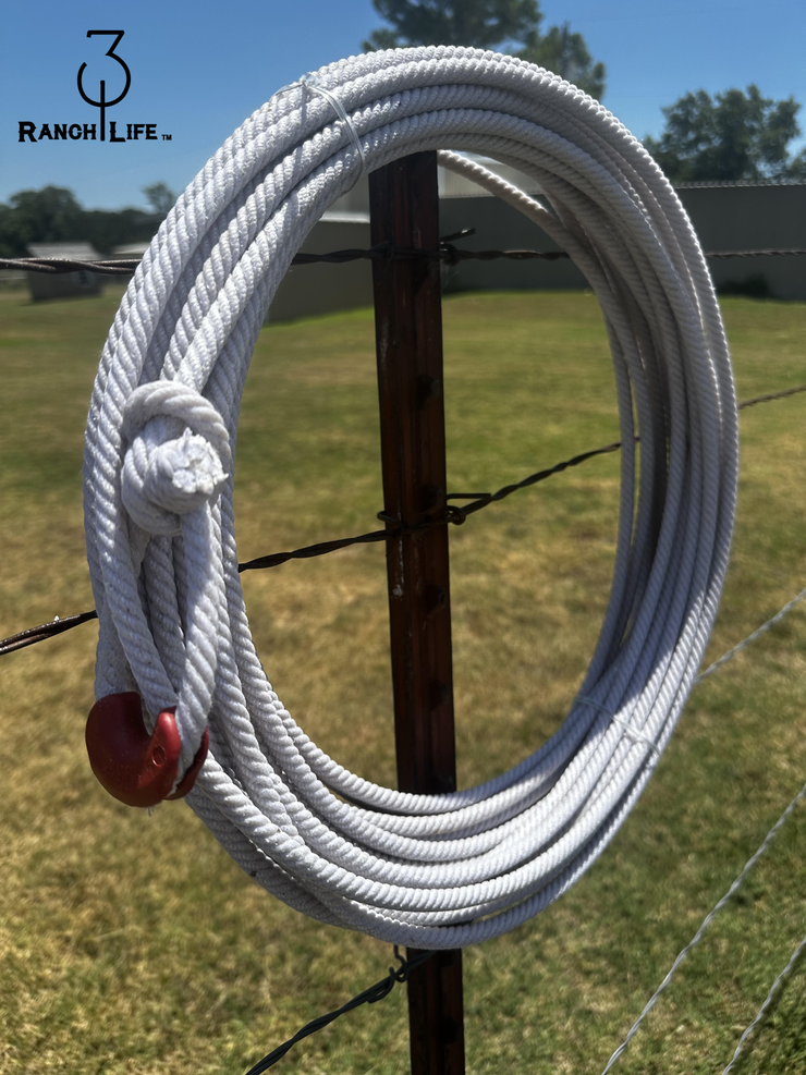 5/16 Waxed Cotton Ranch Rope: Left Twist