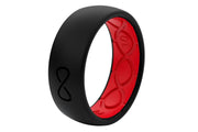 Solid Black/Red