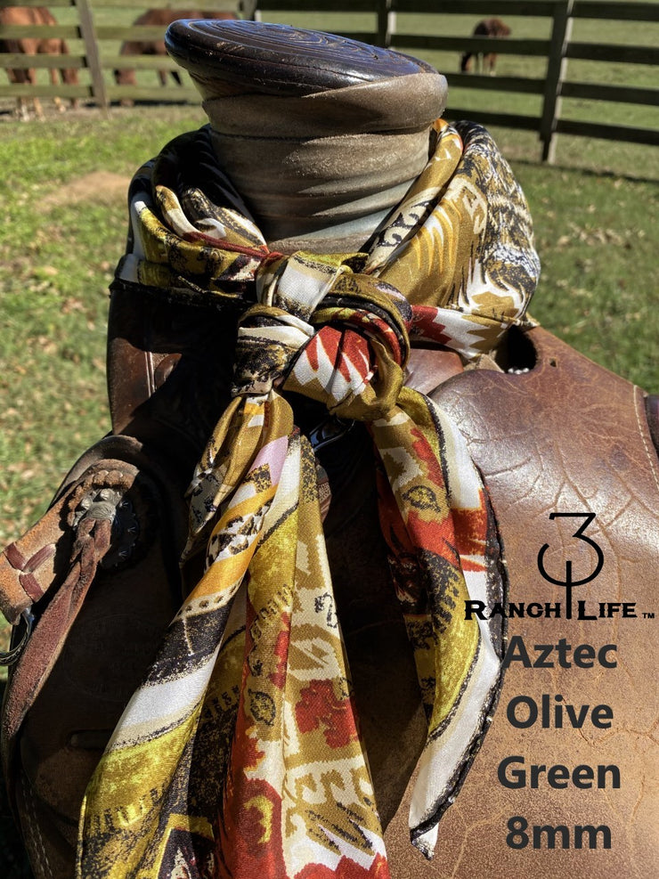 100% Silk CALICO and SPECIAL DESIGN Wild Rags 34