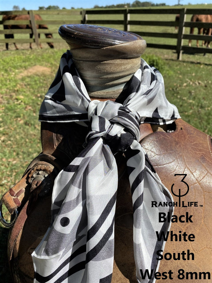 100% Silk CALICO and SPECIAL DESIGN Wild Rags 34