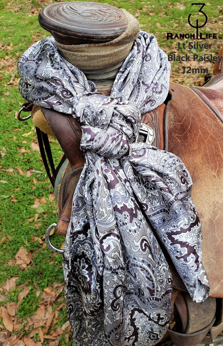 100% Silk PAISLEY Wild Rags 34