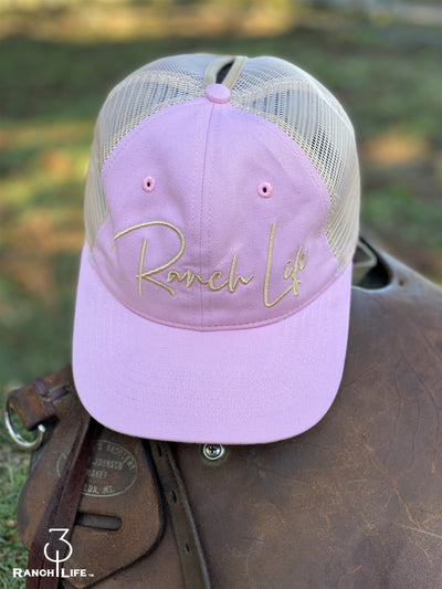 NEW!! 310 Women's Pink Pony Tail Ranch Life Hat