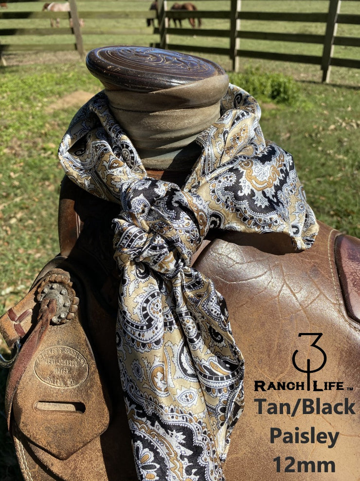 100% Silk PAISLEY Wild Rags 34