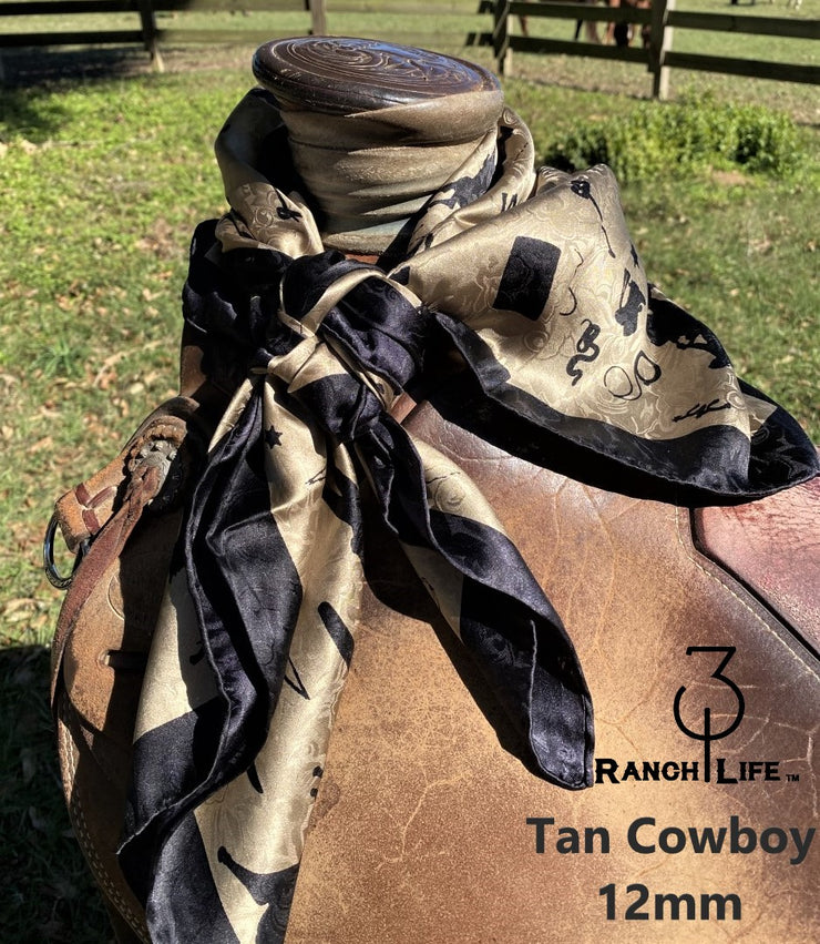 100% Silk CALICO and SPECIAL DESIGN Wild Rags 34