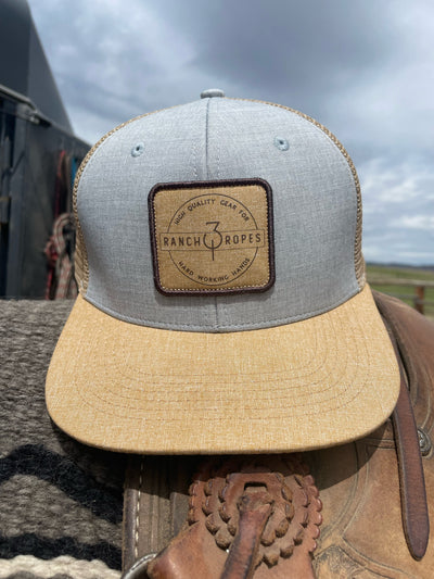 NEW!! Heather Gray/Tan 310 Ranch Ropes Hat